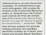 Flugblatt der CDU kurz vor dem Mauerfall