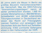 Flugblatt der CDU Kiel zur Wahrung der Menschenrechte in der DDR