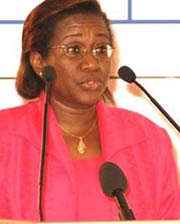 Haoua Dia Thiam Ehemalige Ministerin für die Beziehungen zum Parlament Abgeordnete der Assemblee Nationale Dakar, Senegal