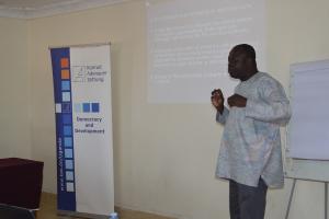 Dr. Mutto during the training session