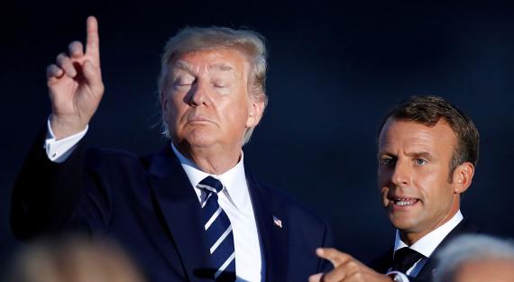 Der französische Präsident Emmanuel Macron und der US-Präsident Donald Trump.