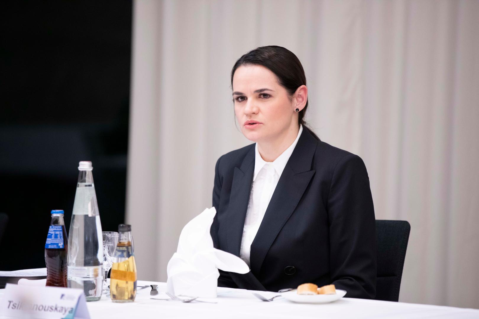 Abendessen mit Sviatlana Tsikhanouskaya