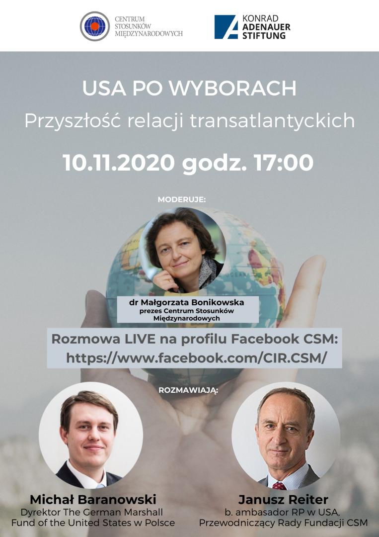 USA po wyborach. Przyszłość relacji transatlantyckich.