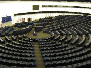 Plenarsaal im Europaparlament Strasbourg