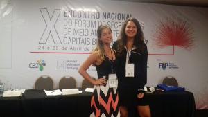 Linda Messer an der Seite der KAS-Projektkoordinatorin Marina Caetano beim X. Nationaltreffen der Umweltdezernenten - CB27