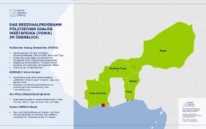 Une vue globale du Programme Régional Dialogue Politique en Afrique de l'Ouest (PDWA)