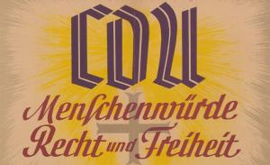 CDU - Menschenwürde, Recht und Freiheit