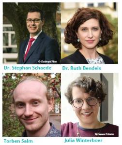 Dr. Stephan Schaede, Dr. Ruth Bendels, Torben Salm, Julia Winterboer