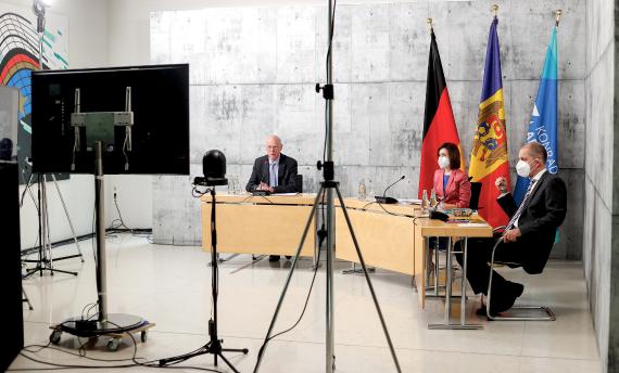 Moldauische Staatspräsidentin Maia Sandu zu Gast bei der Konrad-Adenauer-Stiftung