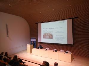 Prof. Ronnie Schöb in his keynote speech during the Working Poor conference