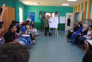 Young Jordanians are discussing drivers for radicalization among Youth in Zarqa, Jordan.
