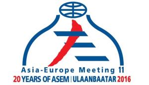 Logo des 11. ASEM Gipfels in Ulaanbaatar