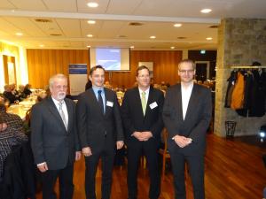 v.l. Dieter Brand, Christoph Bors, Dr. Olav Freund,Dr. Thieß Petersen