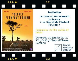 Einladung zum Cine Club Konrad "Le Secret de l'Enfant Fourmi"