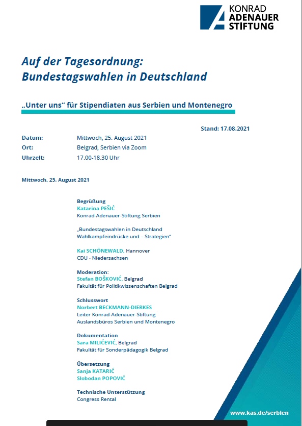 Auf der Tagesordnung Bundestagwahlen in Deutschland 2021.bmp