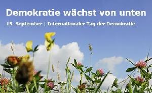 Demokratie wächst von unten - Internationaler Tag der Demokratie