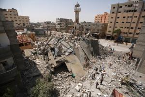 Gaza after airstrike