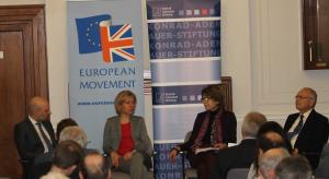 5. EU briefing with Petros Fassoulas (European Movement, Katja Hall (CBI), Vicky Pryce and Prof. Anthony Glees (Univ. Buckimham)