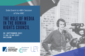 Side Event,The role of Media in covering the HRC, 30.09