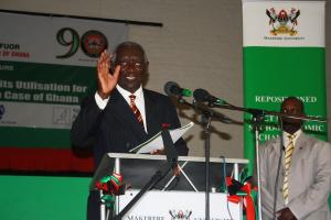 President Kufuor Speaks at the Public Lecture at Makerere University