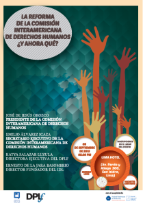 Afiche actividad DPLF Perú