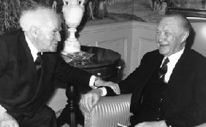 Ben Gurion und Konrad Adenauer
