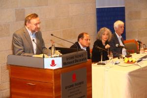 5. März 2013: Symposium KAS/LBI zu Citizenship in Germany and Israel - A comparative retrospective.\r\nV.l.n.r.: Shmuel Feiner, Mordechai Kremnitzer, Yfaat Weiss, Moshe Zimmermann