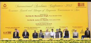 Eminent dignitaries of India at the inauguration of the International Academic Conference 2012 (C) by Indian Law Institute