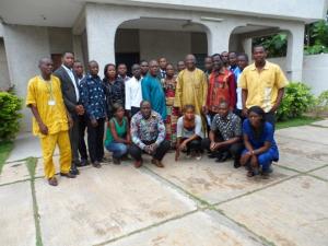 Die Parteijugend der CAR im Seminar in Togo