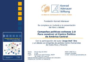 KAS - Invitación presentación libro Campañas políticas exitosas 2.0 (24 mayo 2012)