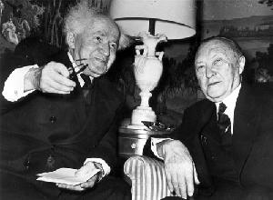 Konrad Adenauer und Ben Gurion