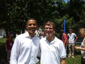 Dr. Christoph von Marschall und Barack Obama