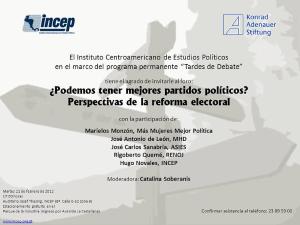 INCEP Tardes de Debate - Podemos tener mejores partidos politicos (21 feb 2012)