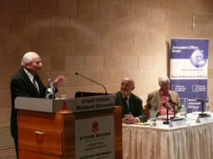 Gemeinsame Veranstaltung der Israelisch-Deutschen Juristenvereinigung und der KAS am 4. November 2011 in Jerusalem: „50 Jahre Eichmann-Prozess“ - Vortrag von Gabriel Bach