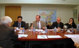 Diskussion mit Dr. Zhao Hang, Dr. Peter Hefele, Thomas Awe, Regina Edelbauer