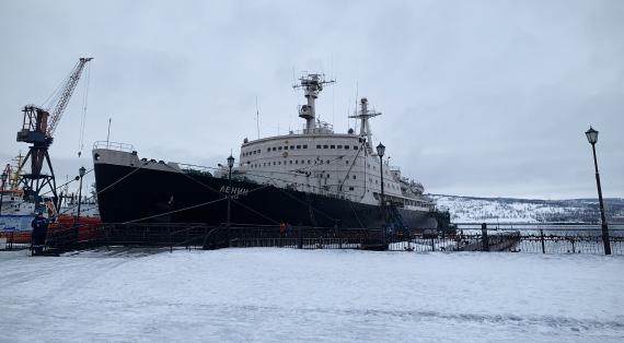 Der Eisbrecher «Lenin» liegt in Murmansk. Er war der erste atomgetriebene Eisbrecher der UdSSR und ist heute ein Museum.