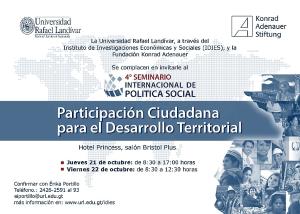 Invitación al IV Seminariio Internacional de Política Social