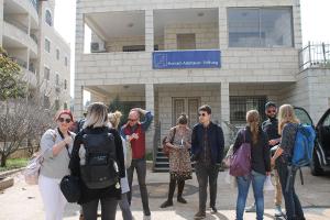 The journalists after briefing at KAS Ramallah