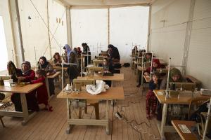 Sewing workshop for women.