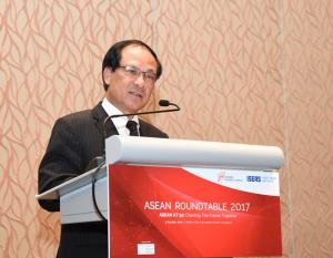 ASEAN Secretary-General Le Luong Minh delivers his keynote.