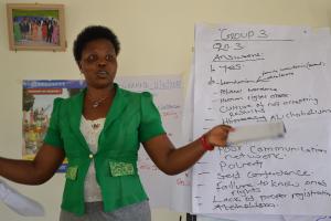 Facilitator at the Mbarara workshop