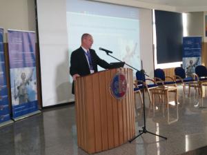 Dr. Arne Wulff, Director KAS Rule of Law Program for Sub-Saharan Africa, giving his opening speech