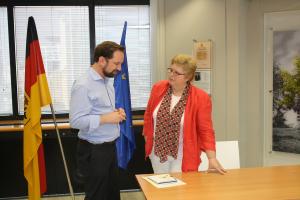 Dr. Michael Borchard the Konrad-Adenauer-Stiftung Israel director along with Ms. Monika Iwersen, Deputy Head of Mission, Embassy of the Federal Republic of Germany