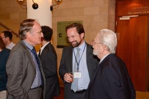 Dr. Michael Borchard with German speakers with Michael Bothe and Dieter Fleck
