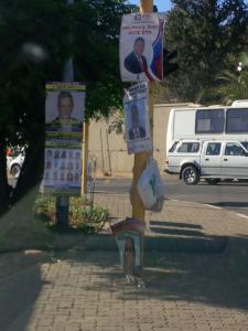 Election posters in Windhoek
