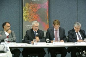 Igor Fuser, Ambassador Castro Neves, Christian Matthäus and Roberto Fendt