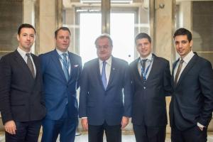 Zusammen mit Sven-Joachim Irmer (KAS) und Vasile Blaga (PDL).