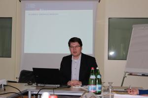 Seminar von KAS und SZPMA in Cadenabbia, April 2013: Dr. Christian Hübner, Koordinator Umwelt, Klima und Energie der Konrad-Adenauer-Stiftung