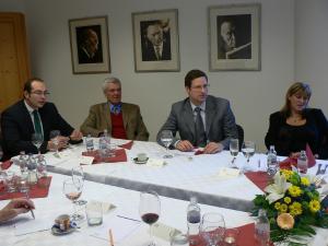 Gäste des Luncheons zur deutschen Innenpolitik mit Dr. Nico Lange am 6.12.2012 in Budapest