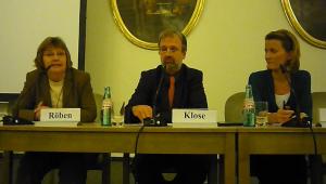 Diskussion mit Röben, Mendes, Klose